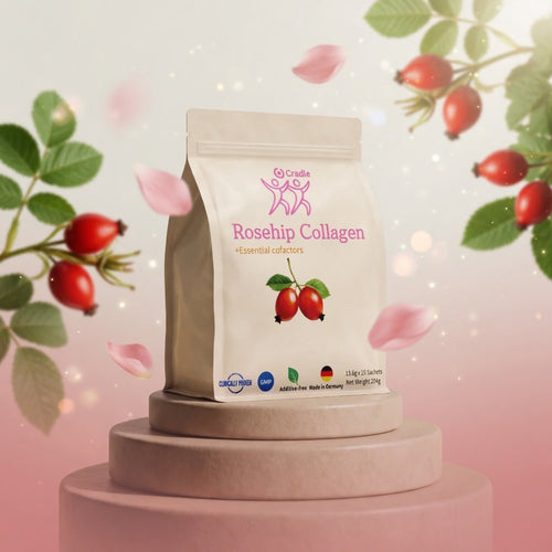 Cradle 玫瑰果膠原蛋白肽 | 15條/包 | 天然膠原補充方案 | 含歐洲醫生沿用多年的 SAMe 成分 |