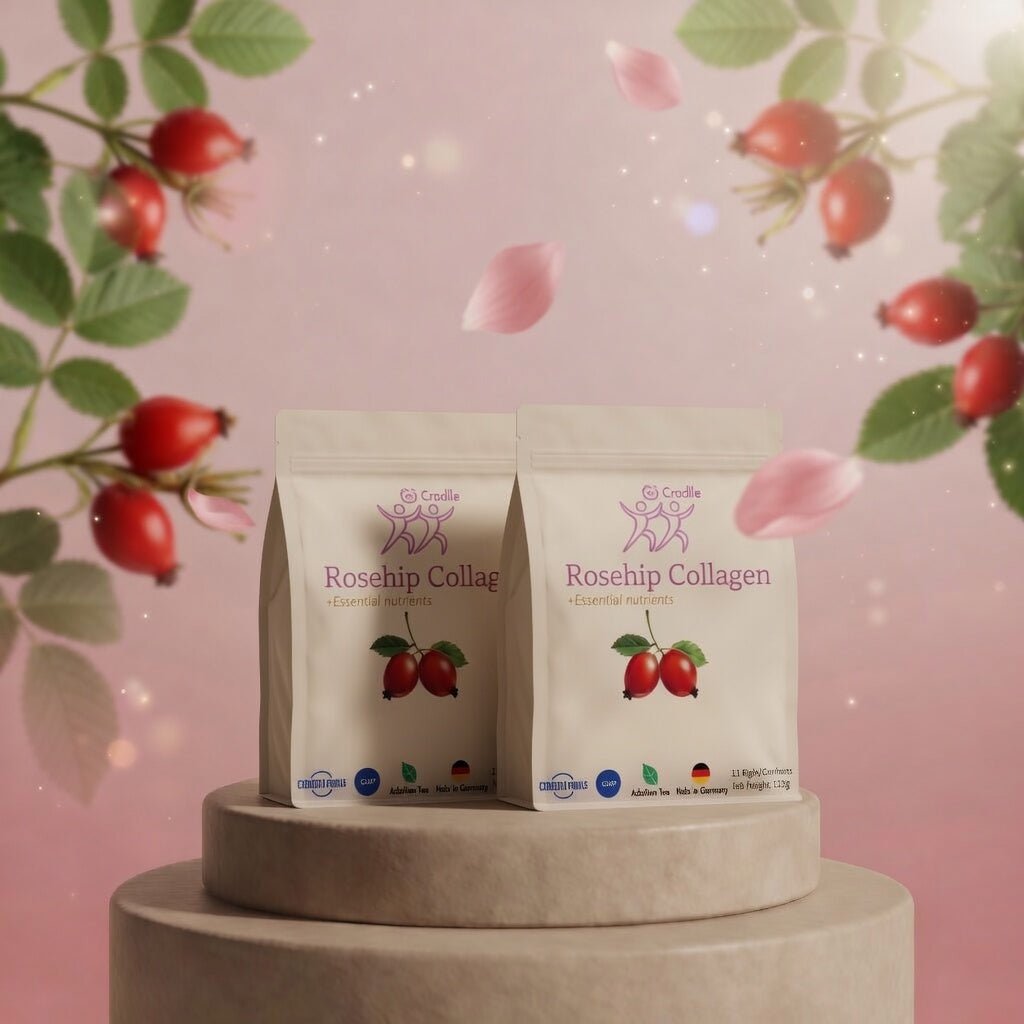 Cradle 玫瑰果膠原蛋白肽 | 15條/包 | 天然膠原補充方案 | 含歐洲醫生沿用多年的 SAMe 成分 |