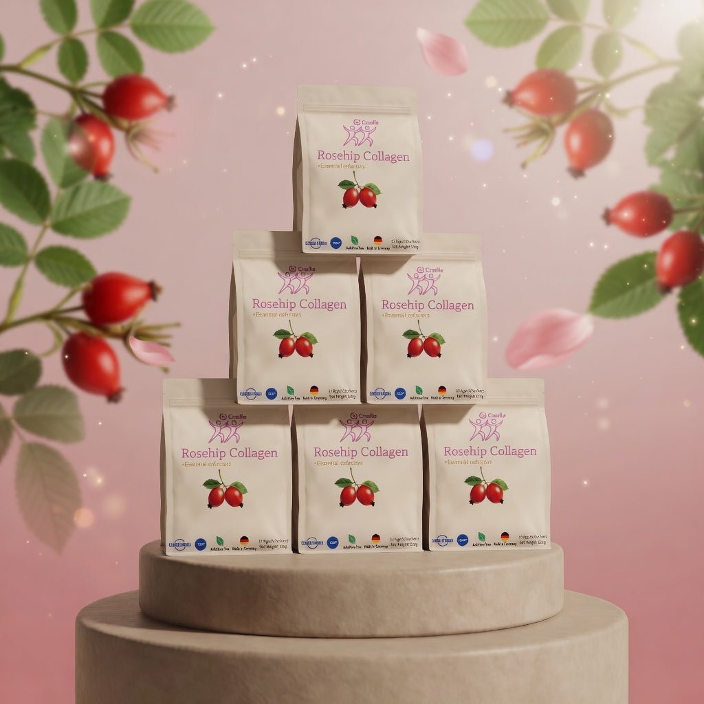 Cradle 玫瑰果膠原蛋白肽 | 15條/包 | 天然膠原補充方案 | 含歐洲醫生沿用多年的 SAMe 成分 |